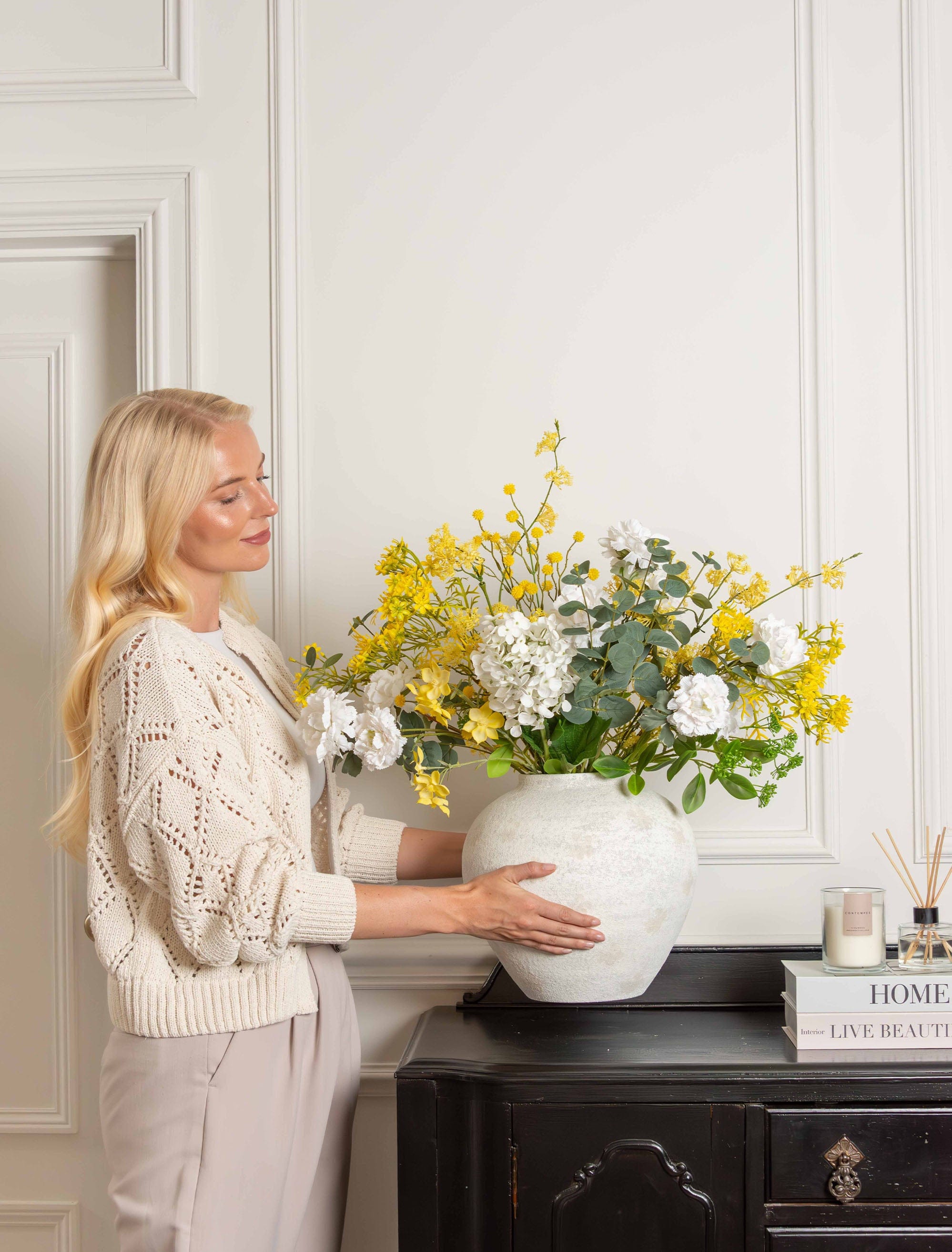 Yellow Mimosa Dahlia